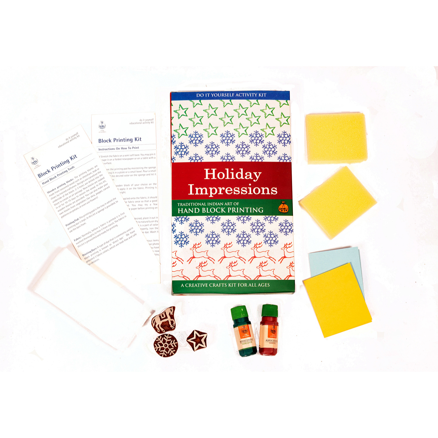 DIY Hand Block Printing Kit: Holiday Impressions - image 6